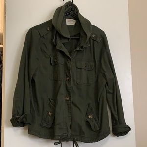 Green utility jacket